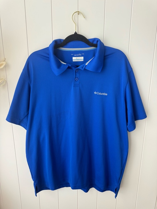 Columbia Other - Columbia Omni-Shade Polo Shirt, Collared, Royal Blue Size XL 100% Polyester